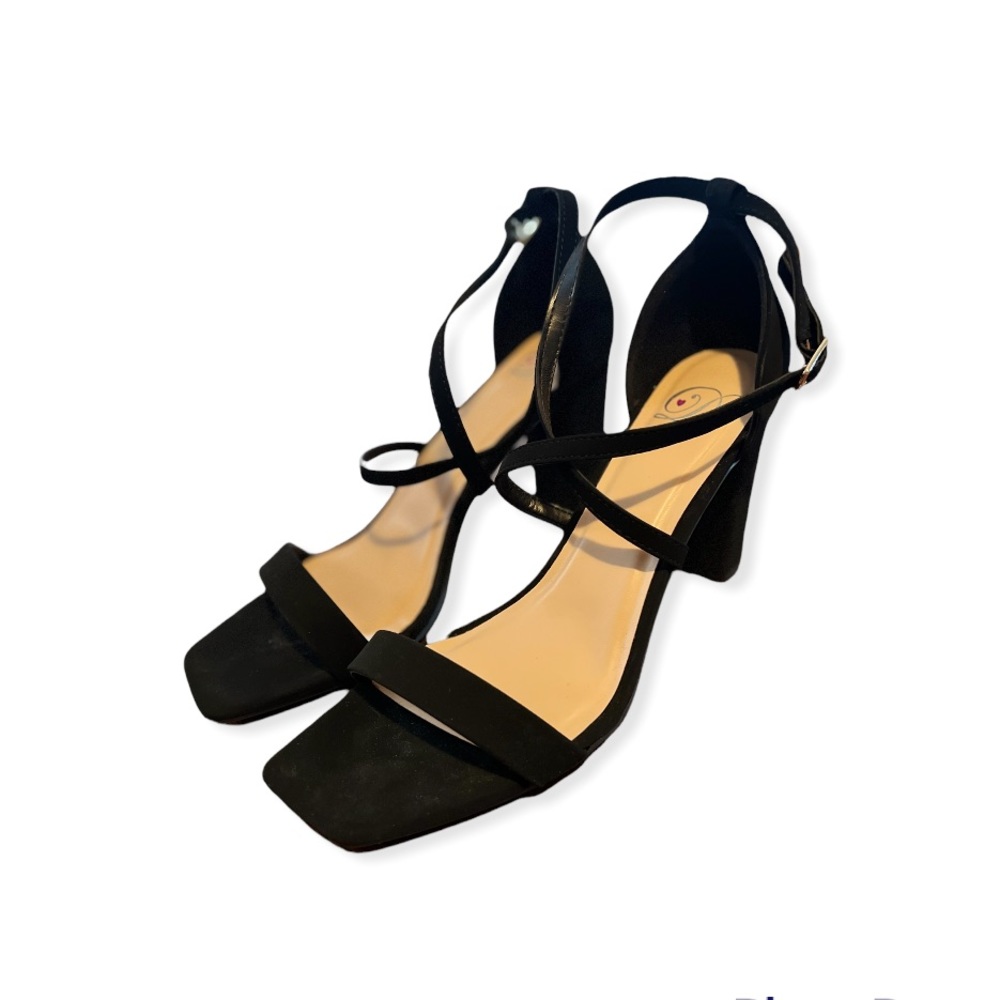 Black Strap Heels